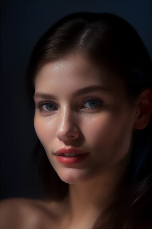 DEN_jennifer_M,
(headshot:1.2) portrait on a (plain dark background:1.2), (headshot:1.2), (face focus:1.1), intricate (beautiful eyes:1.2), (wide open eyes:1.1), Big eyes,  clean photo, lighting from behind, (Red lighting from the left:1.3), (Blue lighting from the right:1.3),
bokeh, f1.4, 40mm, photorealistic, raw, 8k, textured skin, skin pores, intricate details  <lora:epi_noiseoffset2:1>, epiCRealism <lora:ClothingAdjuster3:-1.2>