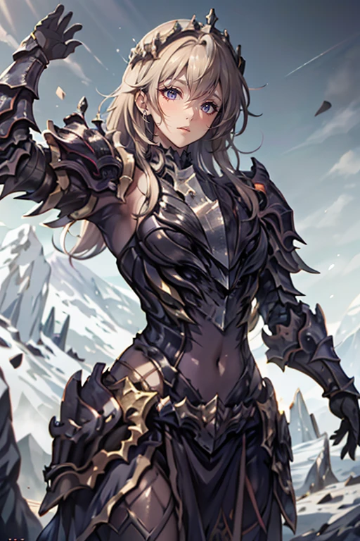 forest,<lora:HXarmour_023:1>,mountain,Casting magic pose,, hxarmour,1girl,(dark purple armour:1.3),, ultra-detailed,extremely delicate and beautiful,(by exquisite colors block),masterpiece,best quality,unreal engine 5 rendering,movie light,movie lens,movie special effects,detailed details,HDR,UHD,8K,CG wallpaper,