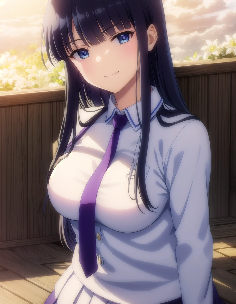alone, 1 Girl, 2D, anime, Reina Kosaka, Kitauji High , Fine and beautiful eyes, Highly detailed face, Extremely detailed CG, ((Cowboy Shot)),White panties,