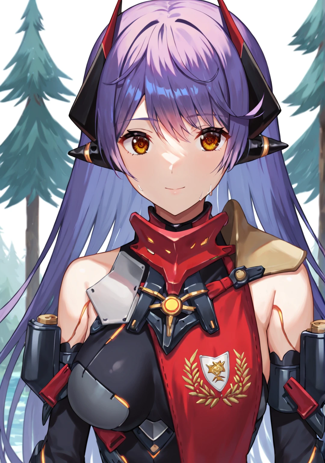 score_8_up, score_7_up, score_6_up, score_5_up, score_4_up, anime screenshot, looking at viewer,
<lora:Poppi QTPI (Autism SDXL):0.8> 1girl, poppi qtpi (xenoblade), long hair, purple hair, leotard, scarf, robot joints, thighhighs, elbow gloves
BREAK
standing, looking at viewer, upper body,
forest, misty lake, pine tree,