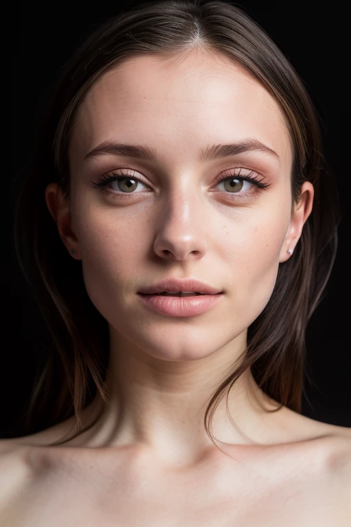 DEN_dainty_wilder,
(headshot:1.2) portrait on a (plain black background:1.2), (headshot:1.2), (face focus:1.1), (facing the camera:1.2), Head in the centre, (eye contact:1.3), (intense stare:1.1), mouth open, (facing straightforward:1.2), (forward facing:1.1), Head, face, Head focus, Head tilted down, looking slightly up at the camera,
bokeh, f1.4, 40mm, photorealistic, raw, 8k, textured skin, skin pores, intricate details <lora:epi_noiseoffset2:1>, epiCRealism