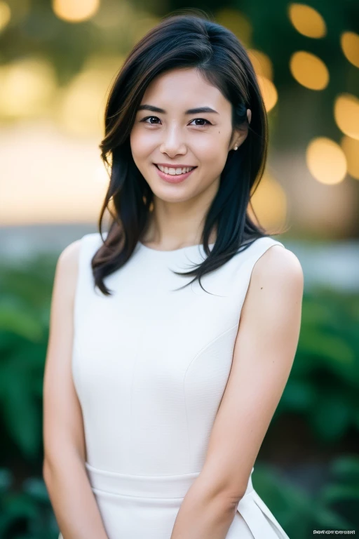 1girl,(RAW photo, best quality), (realistic, photo-realistic:1.4), masterpiece, an extremely delicate and beautiful, extremely detailed, 2k wallpaper, Amazing, finely detail, extremely detailed CG unity 8k wallpaper, ultra-detailed, highres, soft light, beautiful detailed girl, extremely detailed eyes and face, beautiful detailed nose, beautiful detailed eyes,cinematic lighting,perfect anatomy,slender body,
wearing a white avantgarde peplum dress,(bokeh:1.2),
at a flower park,sakura flowers,flower garden,
<lora:matsushimananako_lora:0.8>,smile