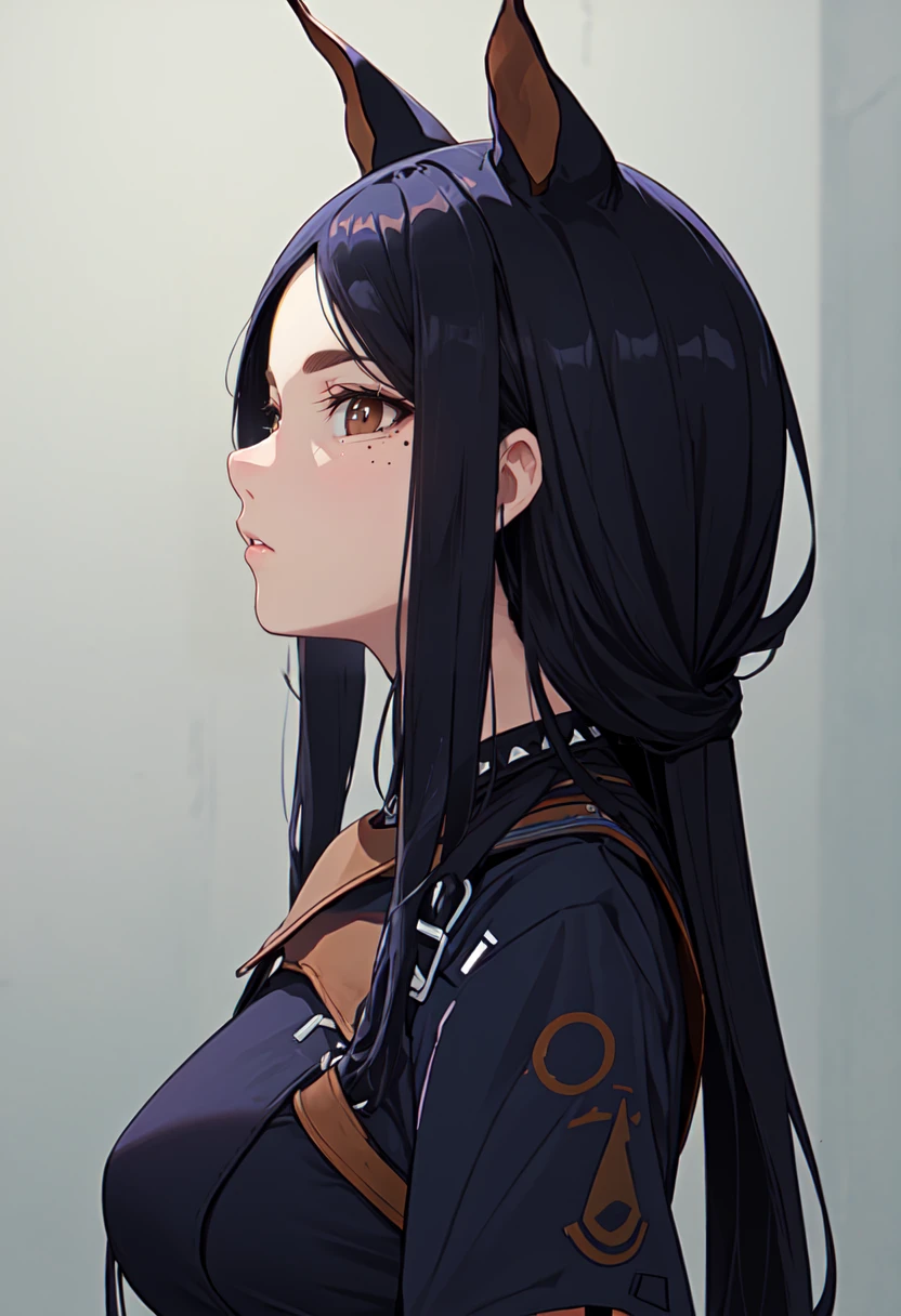 (safe:1.10), best quality, masterpiece, highres, solo, (dobermann_arknights:1.10), profile, from side, upper body, 11 <lora:dobermann_arknights:0.80>