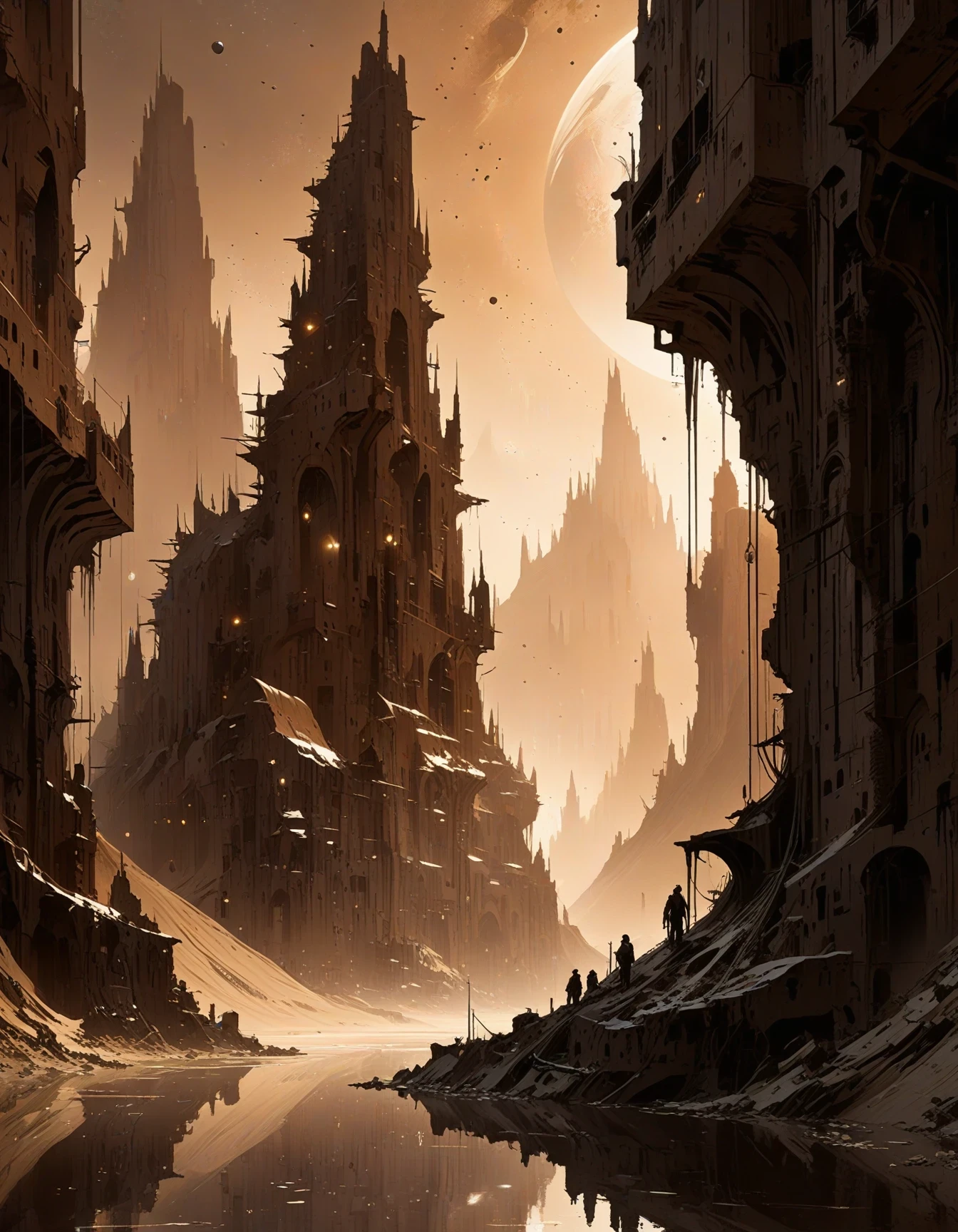 a solemn  fantasy  topia beyond the end of the multiverse, masterpiece, by Jan Urschel