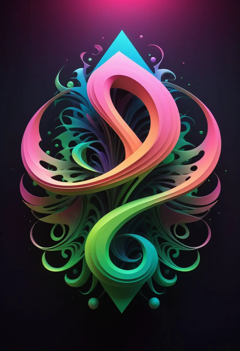 artlg, logo of a colorful illustration, 4k, uhd masterpiece, Artpprct, in the style of papercutting, mossbeast, spellcaster, druid, spirit wind air elemental Motion photography, hyperrealism, Minimal, modern, logo, vantablack, pearl, neon pink, neon green, ink, charcoal, watercolor, geometric abstract, illusionism, futurism, artistic, spiritual, irridescent, harmonious, masTerpiece, transcendent, CELL SHADED, UNREAL ENGINE 5, VOLUMETRIC LIGHTING