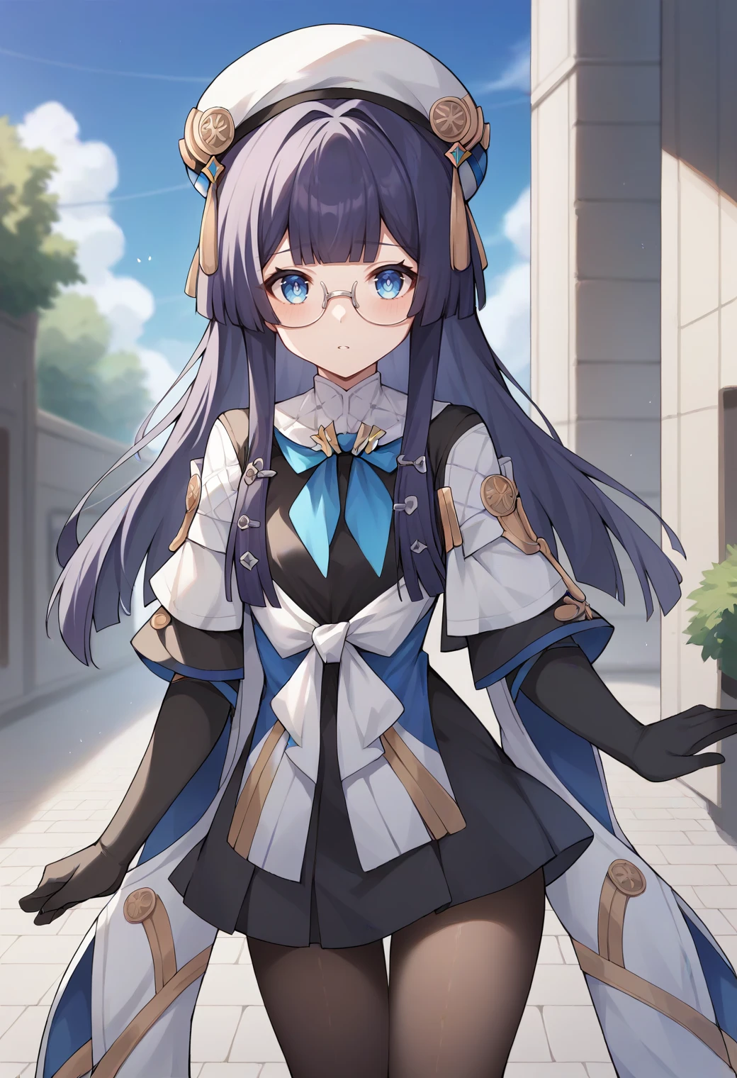 score_9,score_8_up,score_7_up,score_6_up,score_5_up,score_4_up,
1girl, pela \(honkai: star rail\), beret, long hair, hime cut, dress, elbow gloves, pantyhose, glasses, long sleeves, hair ornament,
outdoors, cowboy shot, solo, looking at viewer,
<lora:pelaponyxl:1>