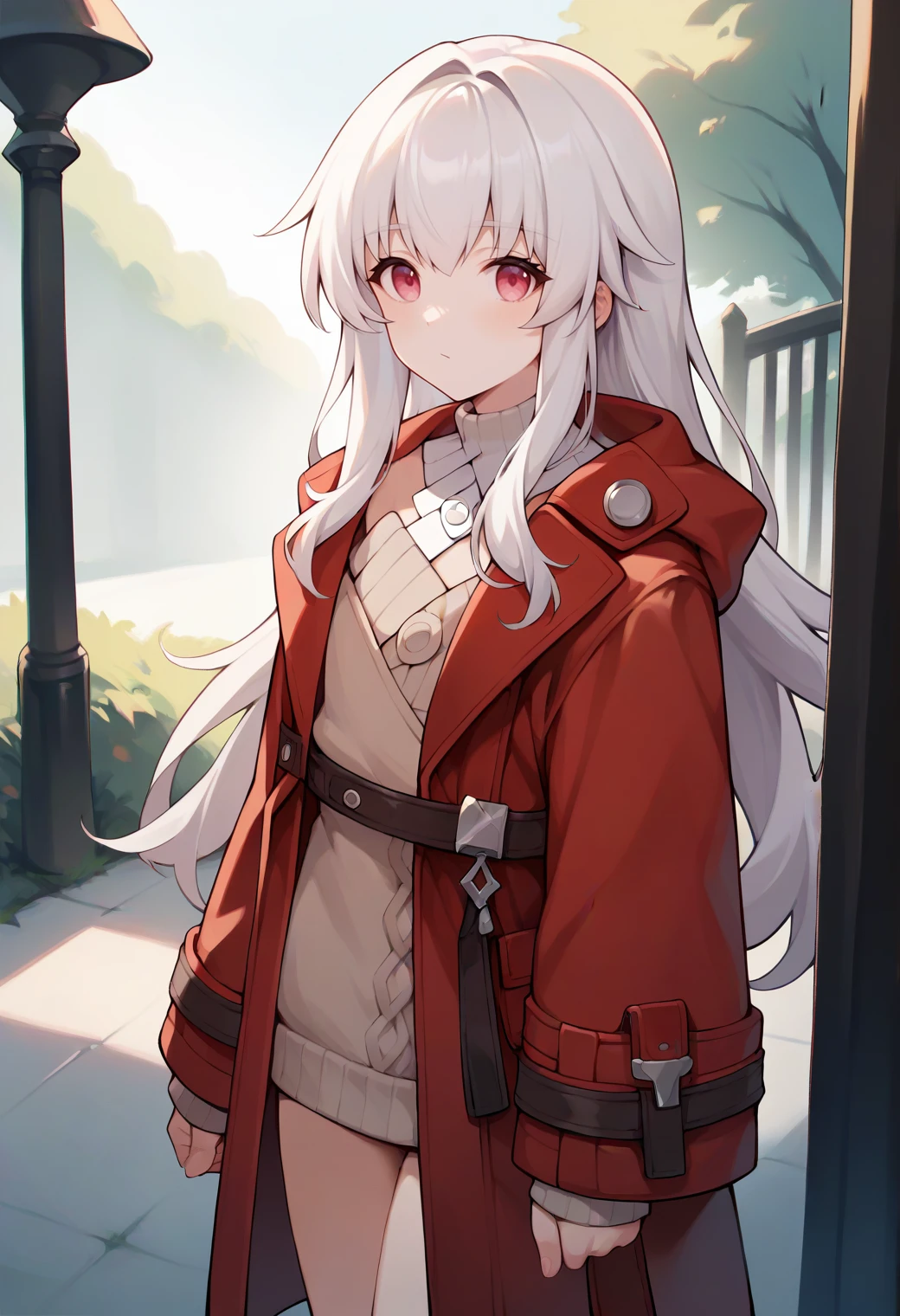 score_9,score_8_up,score_7_up,score_6_up,score_5_up,score_4_up,
1girl, clara \(honkai: star rail\), flat chest, long hair, red coat, sweater,
outdoors, cowboy shot, solo, looking at viewer, straight-on,
<lora:claraponyxl:1>