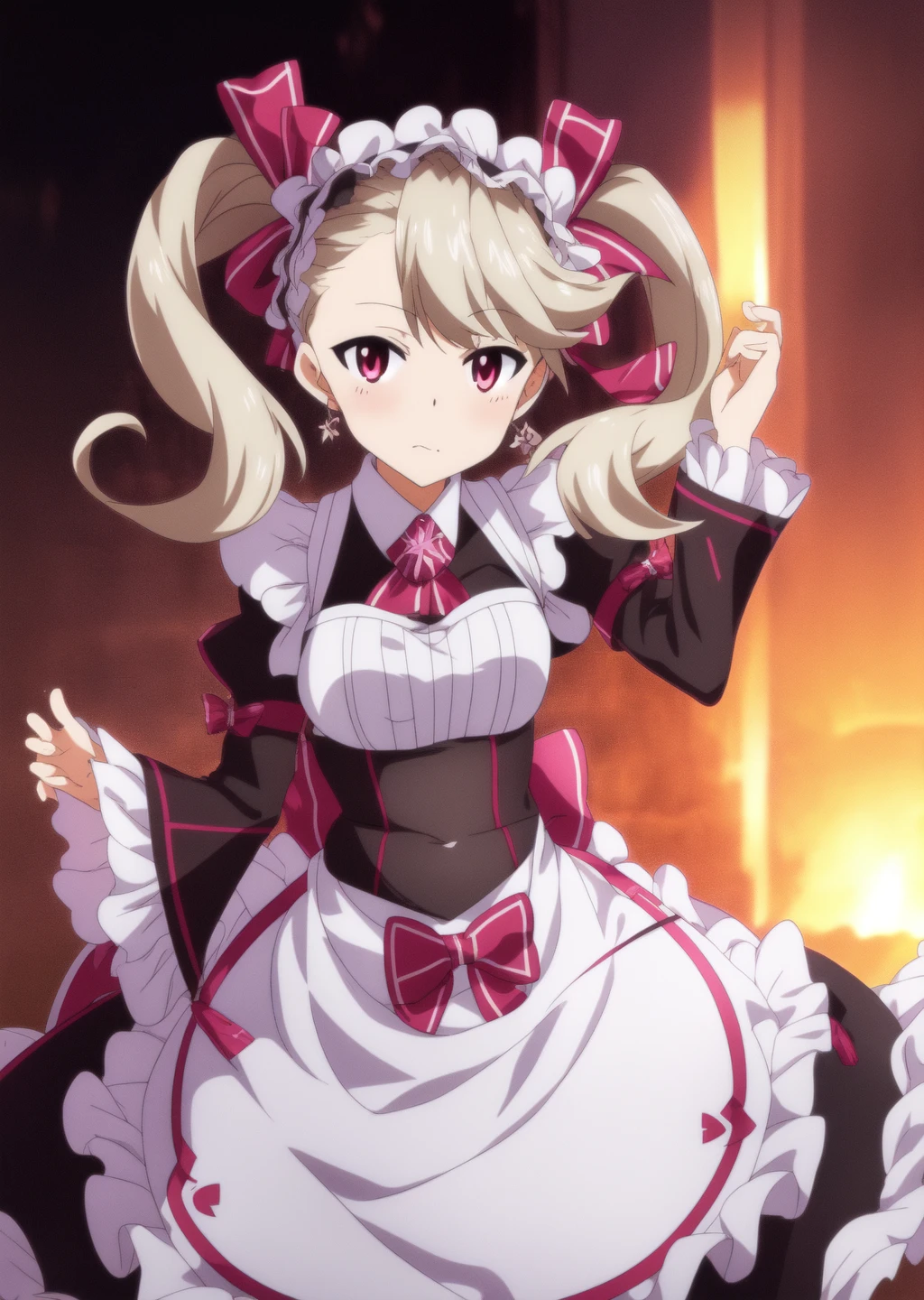 hd, <lora:e7 mchloe:0.9> e7 mchloe, source_anime, Illustration, official artwork, anime style, wallpaper, official art