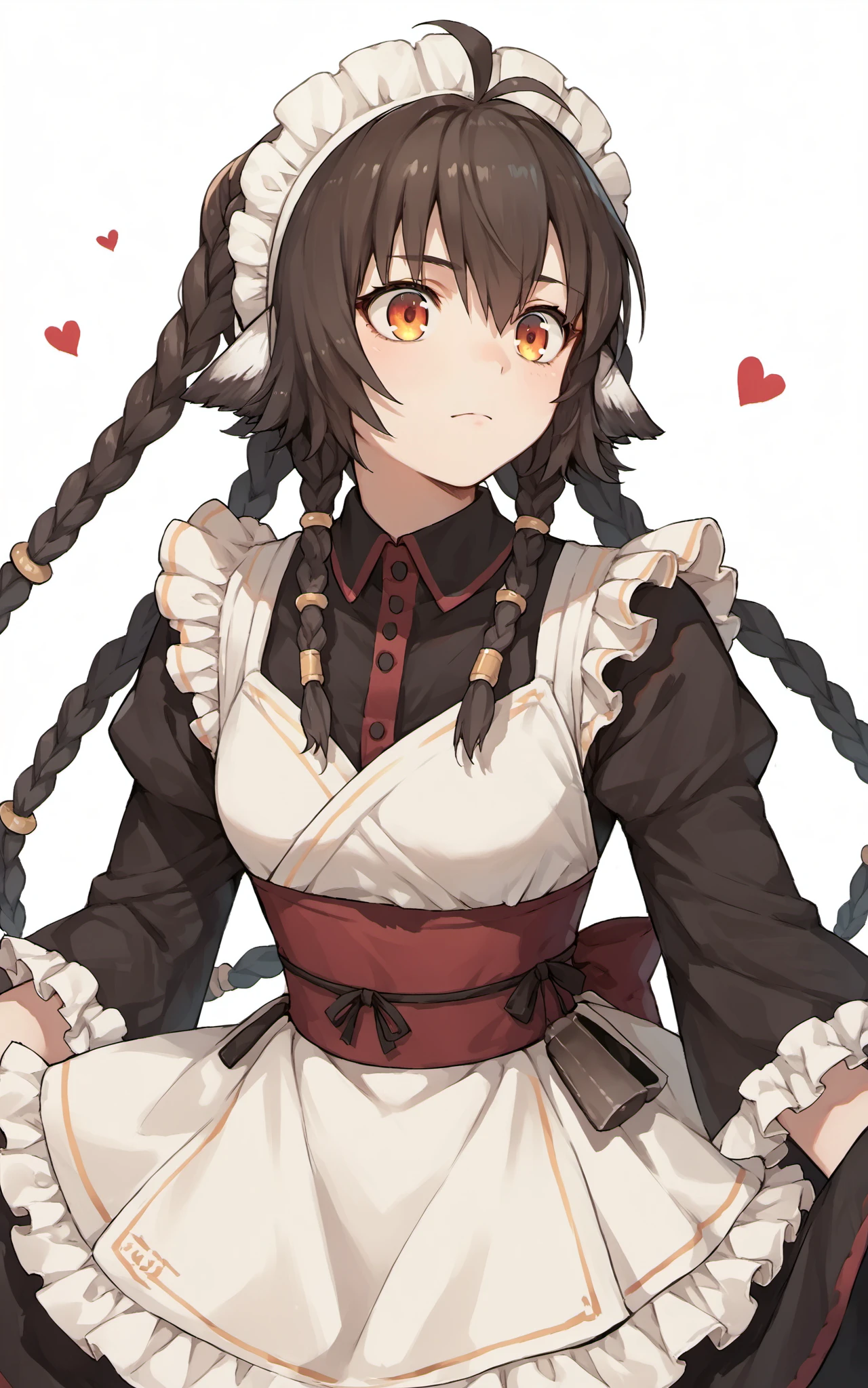 NSFW,masterpiece,Highest quality,High resolution,Very detailed,Ange \(Utawarerumono\),Small breasts,(Frilled maid outfit),Sleeveless,Removable sleeves,Headdress,mini skirt,(Ecstasy face),blush,(Sex slave),Luxurious Japanese-style house,Coffee shop,counter,(Have sex),(Squirting),(trembling),heart,(Falling into Pleasure),Drooling,yield,Obedience,Obedience,(training),Are standing