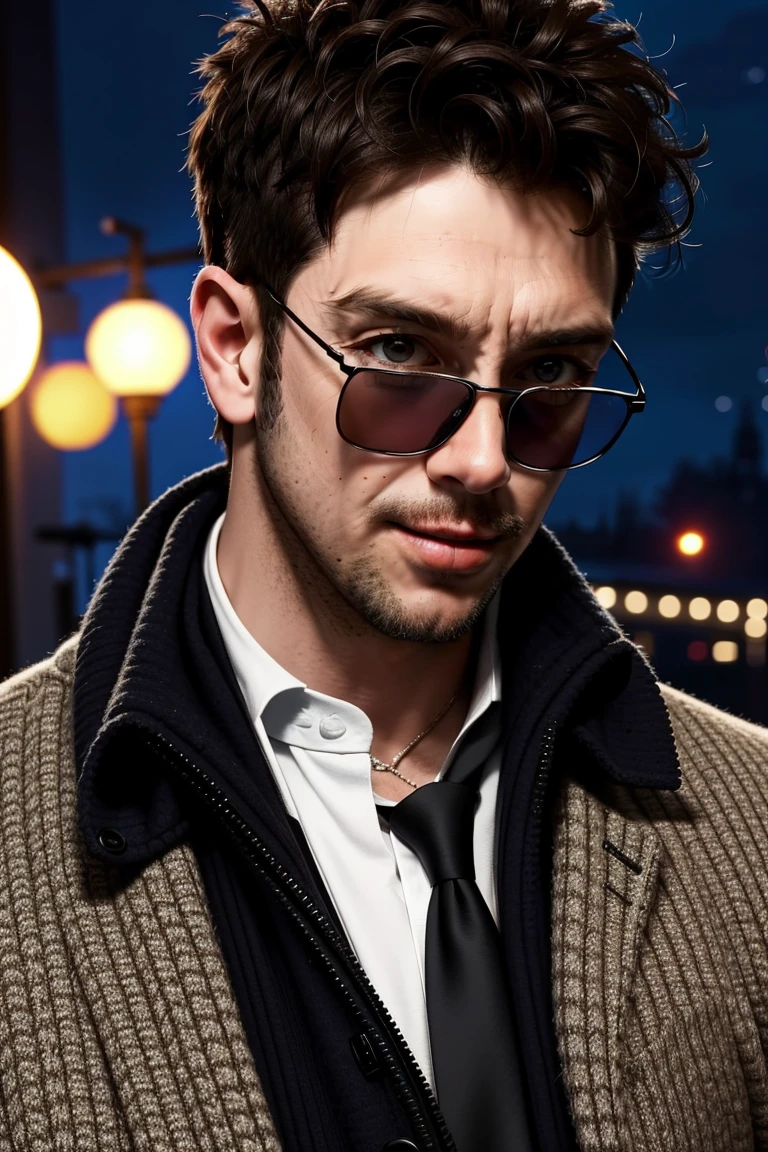 (masterpiece, best quality:1.2), man, stubble, smirk, (depth of field:1.1), , photo of person, tweed jacket, sunglasses, stubble, dress shirt, (((medium shot))), at the city, night, masterpiece, highness, perfect face, perfect picture, detailed eyes, sharp focus, muscular,High detailed view<lora:EMS-90387-EMS:1.000000>