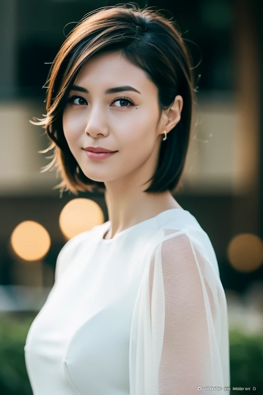 1girl,(RAW photo, best quality), (realistic, photo-realistic:1.4), masterpiece, an extremely delicate and beautiful, extremely detailed, 2k wallpaper, Amazing, finely detail, extremely detailed CG unity 8k wallpaper, ultra-detailed, highres, soft light, beautiful detailed girl, extremely detailed eyes and face, beautiful detailed nose, beautiful detailed eyes,cinematic lighting,perfect anatomy,slender body,
wearing a white avantgarde peplum dress,(bokeh:1.2),
at a flower park,sakura flowers,flower garden,
<lora:matsushimananako_lora:0.8>,
