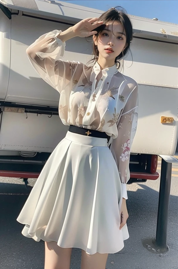 (full_body:1.3),stand,xinzhongshi,transparent shirt,(patterned clothes:1.3),<lora:1.5_perfect hands:0.8>,<lora:chinese-girl:0.7>,<lora:è¿-000001:0.5>,the perfect hand,<lora:perfect hands:0.8>,arm,v_legs,white shirt,medium_skirt,skirt,standing,audience oriented,generous,(semi-perspective skirt:1.3),a patterned skirt,embroidery,milk white skirt,xinzhongshi3,high quality,highres,super clear,16k,hud,in the outdoor,realive,realistic,realistic,perspective skirt,color matching,<lora:xinzhongshi3:0.7>,, best quality, masterpiece, (photorealistic:1),ultra high res,highres,, illustration. media, delicate,8k wallpaper,soft light,official art, (realistic:1.2),1girl,