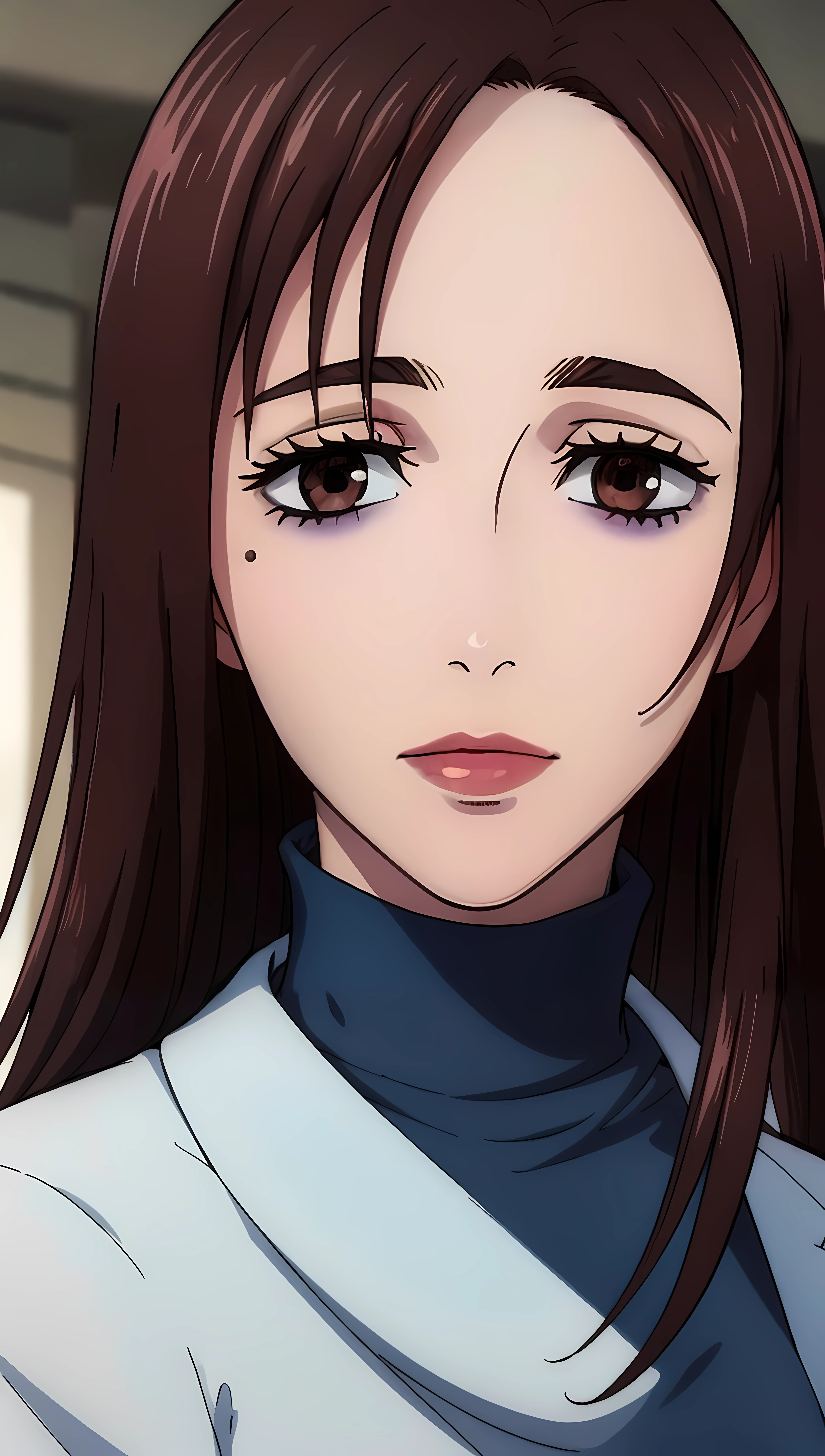 masterpiece, best quality, high resolution, highly detailed, HDR, intricate detail, ultra detailed,
BREAK
<lora:Sholei:0.75>_ brown eyes_brown hair_dark circles under her eyes,
BREAK
(portrait:1.3) (cowboy shot:1.4)
BREAK