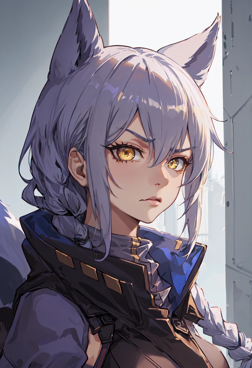 best quality, masterpiece, highres, solo, (provence_arknights:1.10), angry, annoyed, portrait, looking at viewer, 28 <lora:provence_arknights:0.80>