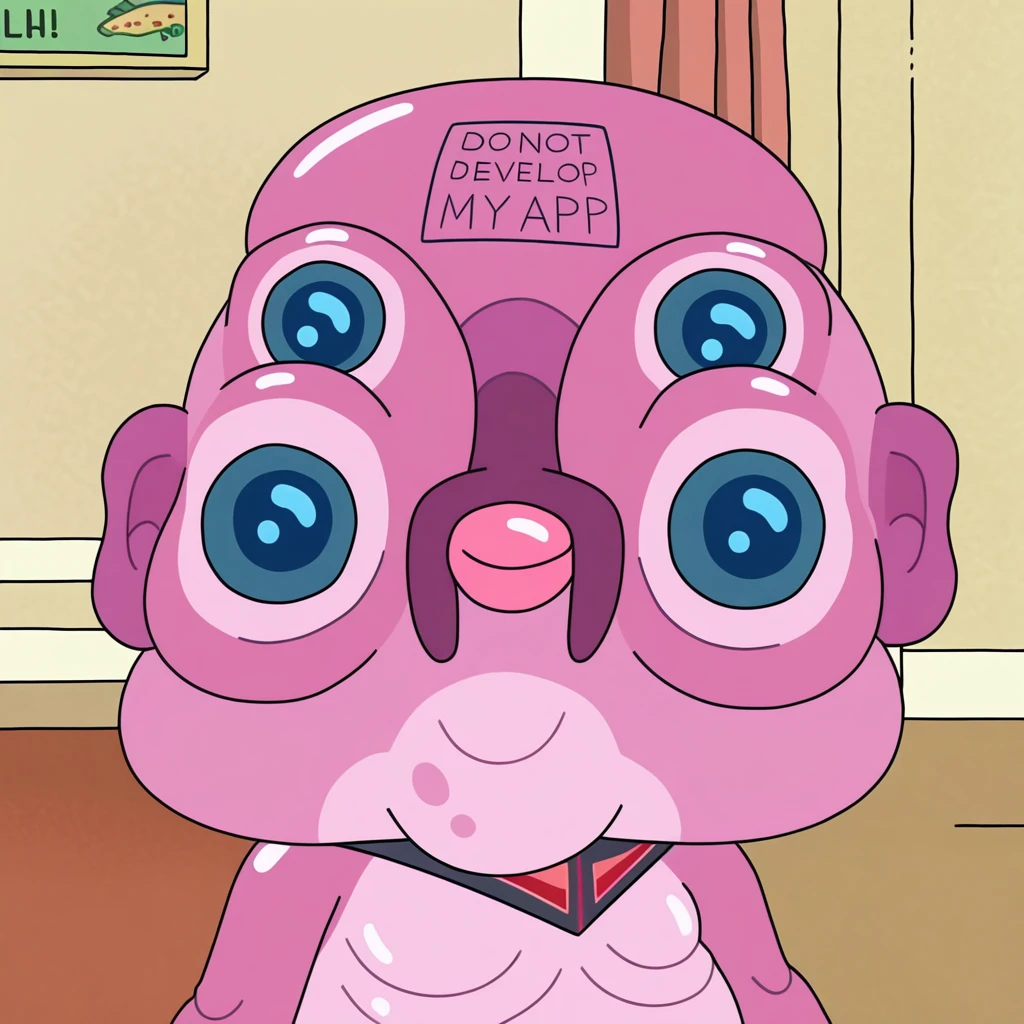(western animation, cartoon :1.0), Glootie alien,  head only
<lora:Glootie_AnimagineXL_V30_v2:1>