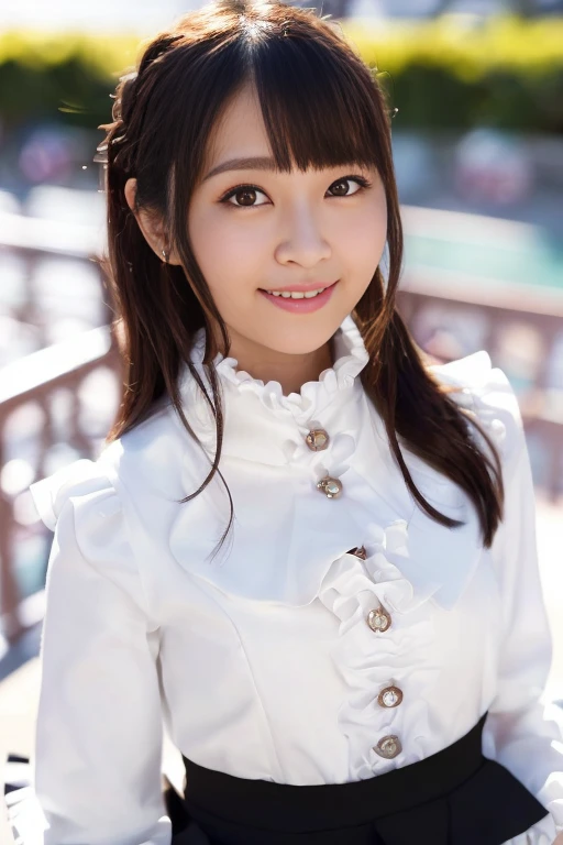1girl, (white shirt, long sleeves, coat:1.6),(black mini skirt,  frilled:1.6),(RAW photo, best quality:1.4), (realistic, photo-realistic:1.4), masterpiece, an extremely delicate and beautiful, extremely detailed, 2k wallpaper, Amazing, finely detail, extremely detailed CG unity 8k wallpaper, ultra-detailed, highres, soft light, beautiful detailed girl, extremely detailed eyes and face, beautiful detailed nose, beautiful detailed eyes,cinematic lighting,(blurry,bokeh backgound:1.6),(downtown:2.4),perfect anatomy,(slender body:1.4),(close up face,focus face:1.8),(smile gently:1.4),(looking at viewer:1.8),(young japanese idol:1.8),(wavy hair:1.8), (brown eyes:1.8),(standing:1.6),   <lora:kuwaharayuuki_lora-10:0.8>