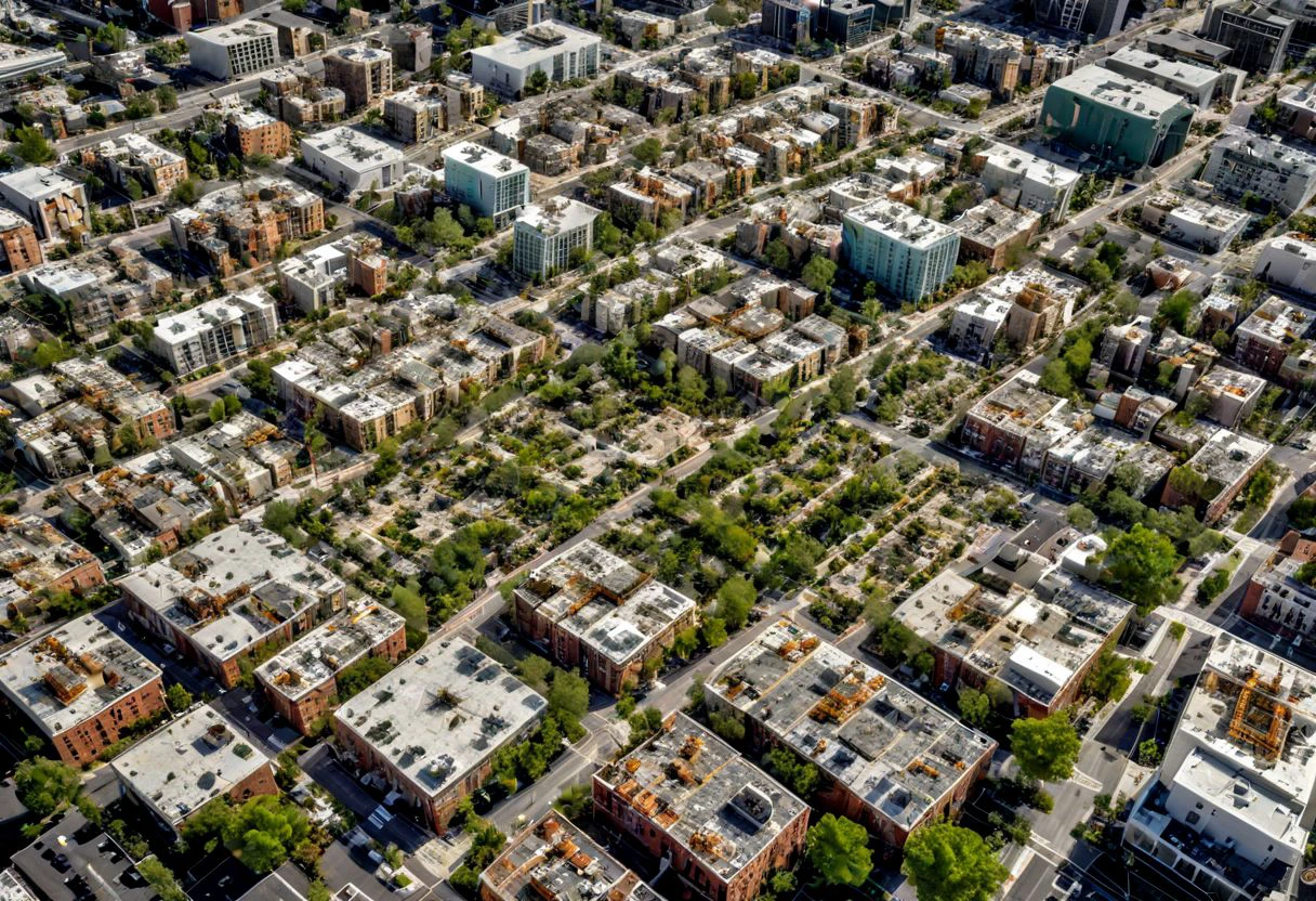 artaitwn, overhead view of downtown. Green zone planning project