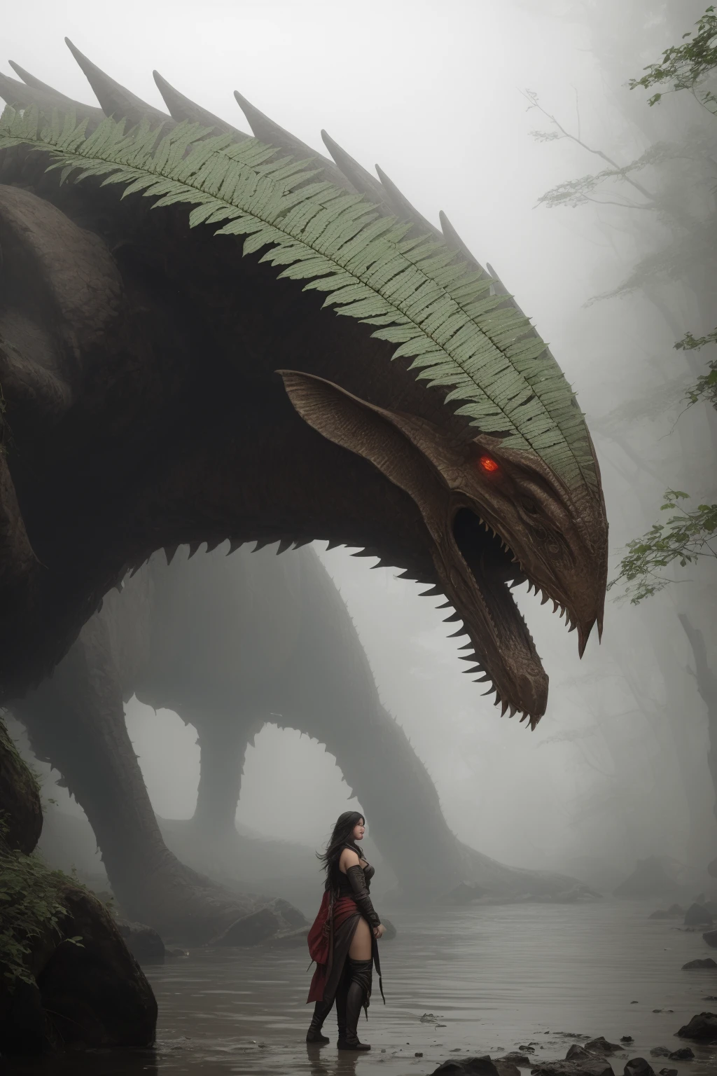 designed by artgerm, ruan jia and greg rutkowski, Cinematic still, insane details, Colossal Fern, Trendercore, Fujifilm Superia, highly detailed