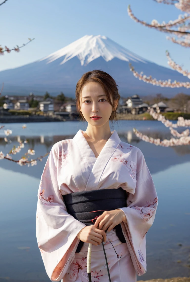 analog film photo 1girl,(blush:1.3),
<lora:Saika_SDXL_2_reg_:1> saika,<lora:DetailedEyes_V3:1>,
eyes_focus,
(print_kimono worn in winter:1.3),looking_at_viewer,the background is mount fuji and kyoto cityscape and lake,milky way sky,(cowboy_shot:1.3),(in winter:1.2), . faded film, desaturated, 35mm photo, grainy, vignette, vintage, Kodachrome, Lomography, stained, highly detailed, found footage