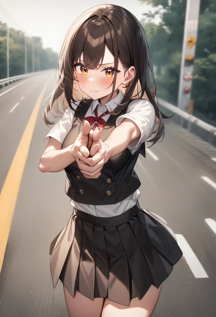 1girl, <lora:sdxl2-flat2-512b:-1>,medium breasts,school uniform,
dual finger gun,<lora:dualfingergun_XL_v1:0.8>
from above, cowboy shot, looking to the side, flustered, highway, closed mouth,
masterpiece, best quality, very aesthetic, absurdres
