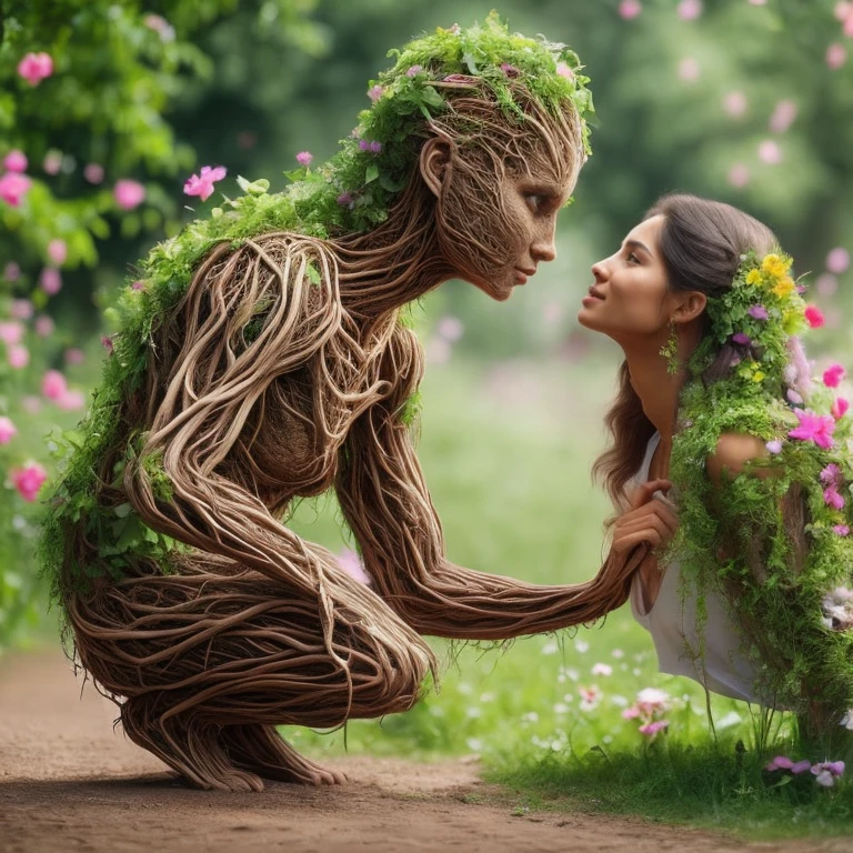 real, (realistic), super detailed, (4k), 8k, pl4nt_91rl_l0v3 <lora:plant_girl_love:0.7>