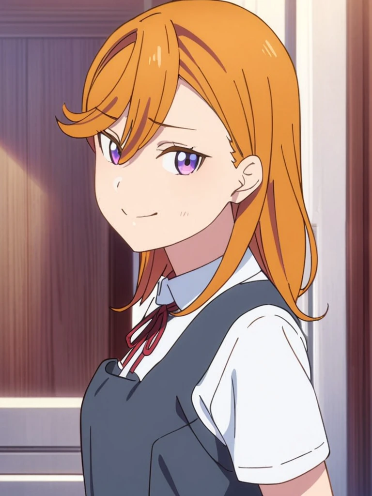 masterpiece, best quality, very aesthetic, absurdres, upper body, close,
<lora:kanon-sdxl-000048:0.9>,
shibuyakanon, orange hair, medium hair, from side, kanonuniform, student uniform. glance at viewer, smiling, shy,