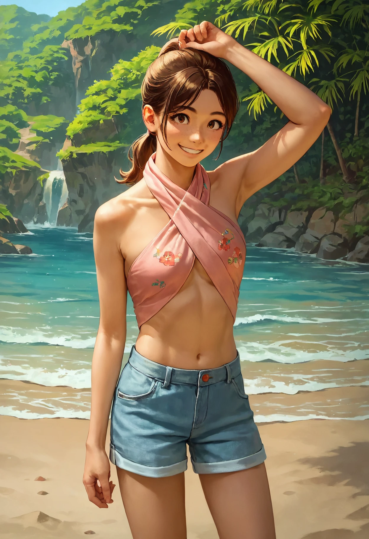 BT Scarf Top Pony v1