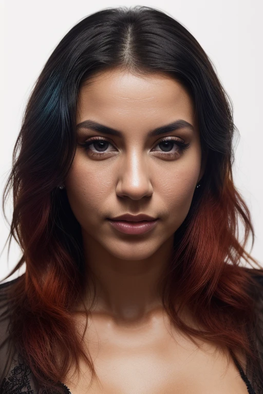 DEN_roxie_sinner,
((headshot:1.1) portrait on a bright white background, (headshot:1.2), face focus, intricate (beautiful eyes:1.2), (wide open eyes:1.1), Big eyes, clean photo, side lighting, low contrast, low saturation:1.2),
bokeh, f1.4, 40mm, photorealistic, raw, 8k, textured skin, skin pores, intricate details <lora:epi_noiseoffset2:1>, epiCRealism
