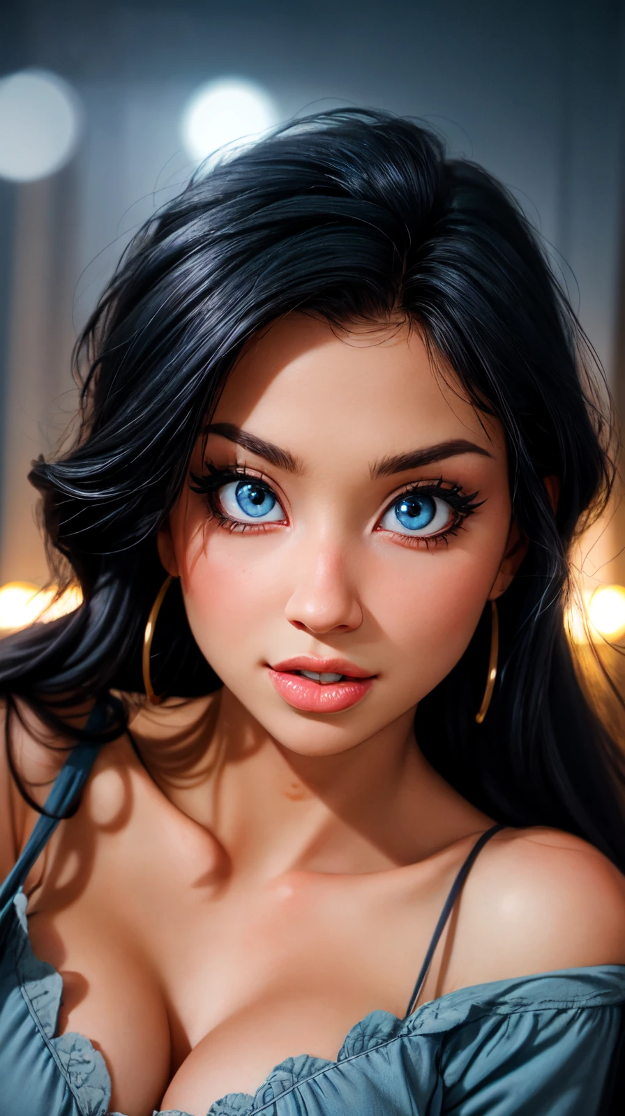 <lora:Sexy-Hungarian:1> black hair, blue eyes, high quality photography, hdr, smooth, sharp focus, high resolution, bokeh, deep of field, <lora:add_detail:1>  <lora:p3r3zstyle_v3:0.6>