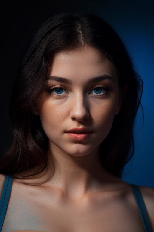 DEN_loveletters_SG,
((headshot:1.2) portrait on a (plain dark background:1.2), (headshot:1.2), (face focus:1.1), intricate (beautiful eyes:1.2), (wide open eyes:1.1), Big eyes,  clean photo, lighting from behind, (Red lighting from the left:1.3), (Blue lighting from the right:1.3):1.2),
bokeh, f1.4, 40mm, photorealistic, raw, 8k, textured skin, skin pores, intricate details  <lora:epi_noiseoffset2:1>, epiCRealism