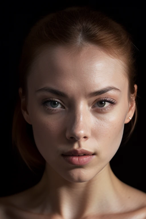 DEN_sophie_la_sage,
(headshot:1.2) portrait on a (plain black background:1.2), (headshot:1.2), (face focus:1.1), (facing the camera:1.2), Head in the centre, (eye contact:1.3), (intense stare:1.1), mouth open, (facing straightforward:1.2), (forward facing:1.1), Head, face, Head focus, Head tilted down, looking slightly up at the camera,
bokeh, f1.4, 40mm, photorealistic, raw, 8k, textured skin, skin pores, intricate details  <lora:epi_noiseoffset2:1>, epiCRealism