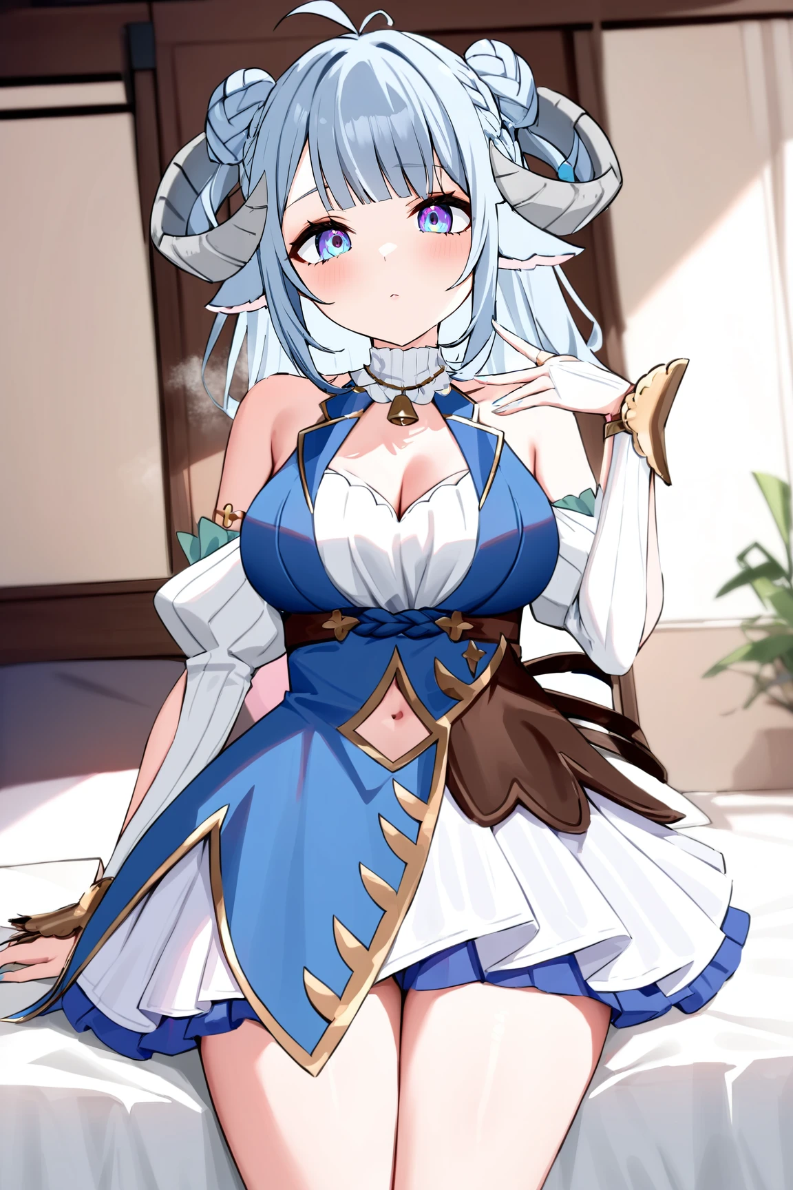 MinaiAruma, 1girl, waistcoat, detached sleeves,
masterpiece, newest, absurdres, <lora:MinaiArumaXL:1>,