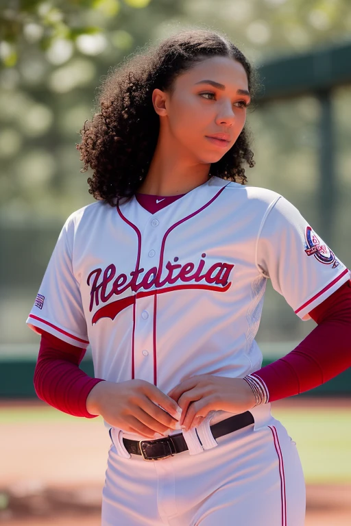 DEN_maia_serena,
(playing baseball and wearing a baseball uniform swinging a bat, baseball uniform, playing baseball, baseball:1.2),
bokeh, f1.4, 40mm, photorealistic, raw, 8k, textured skin, skin pores, intricate details <lora:epi_noiseoffset2:1>, epiCRealism <lora:ClothingAdjuster3:-1.3>
