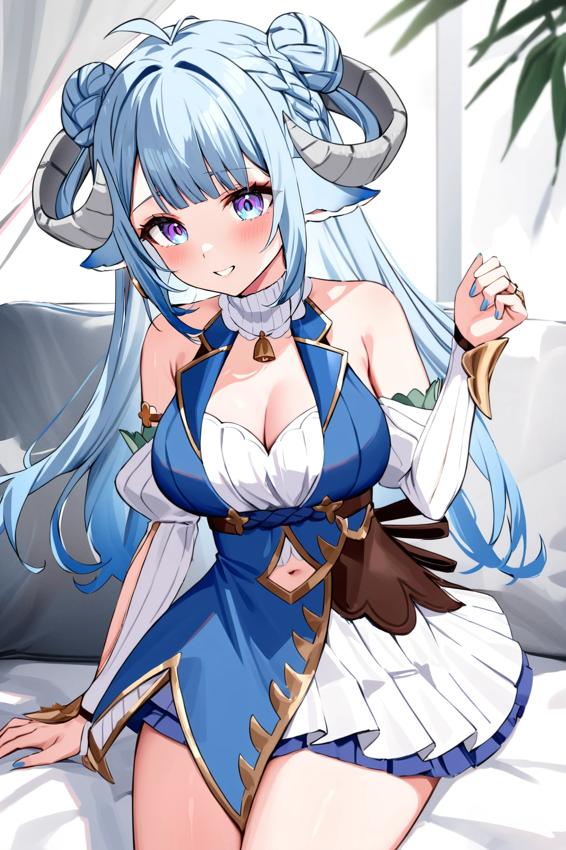 MinaiAruma, 1girl, waistcoat, detached sleeves,
masterpiece, newest, absurdres, <lora:MinaiArumaXL:1>,
