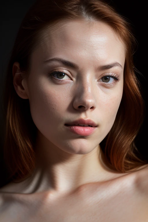 DEN_sophie_la_sage,
(headshot:1.2) portrait on a (plain background:1.2), (headshot:1.2), (face focus:1.1), lighting from the left, (shadows:1.2), (left side lighting:1.2), (side light:1.3), (half lit face:1.1), (strong shadows:1.2),
bokeh, f1.4, 40mm, photorealistic, raw, 8k, textured skin, skin pores, intricate details <lora:epi_noiseoffset2:1>, epiCRealism