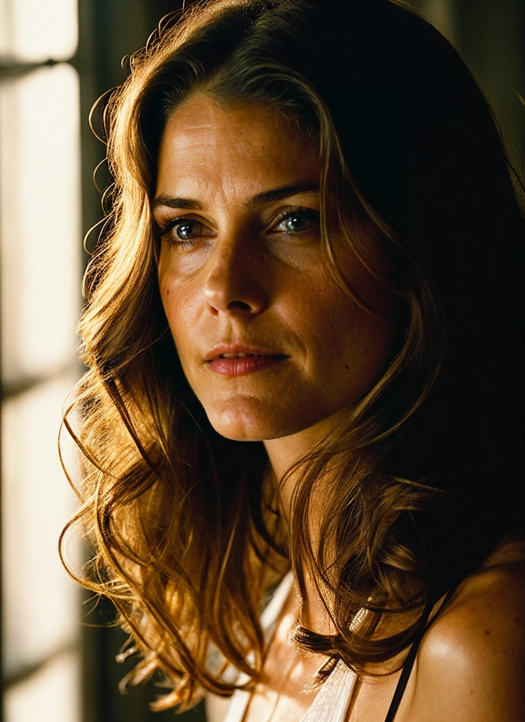 photo of young and beautiful sks woman, natural lighting <lora:locon_kerirussell_v1_from_v1_64_32:1>, Cinematic photography, movie mood, cinematic light, compelling composition, storytelling elements, conveys emotion, mood, and narrative depth, creating visually striking images that feel like still frames from a film