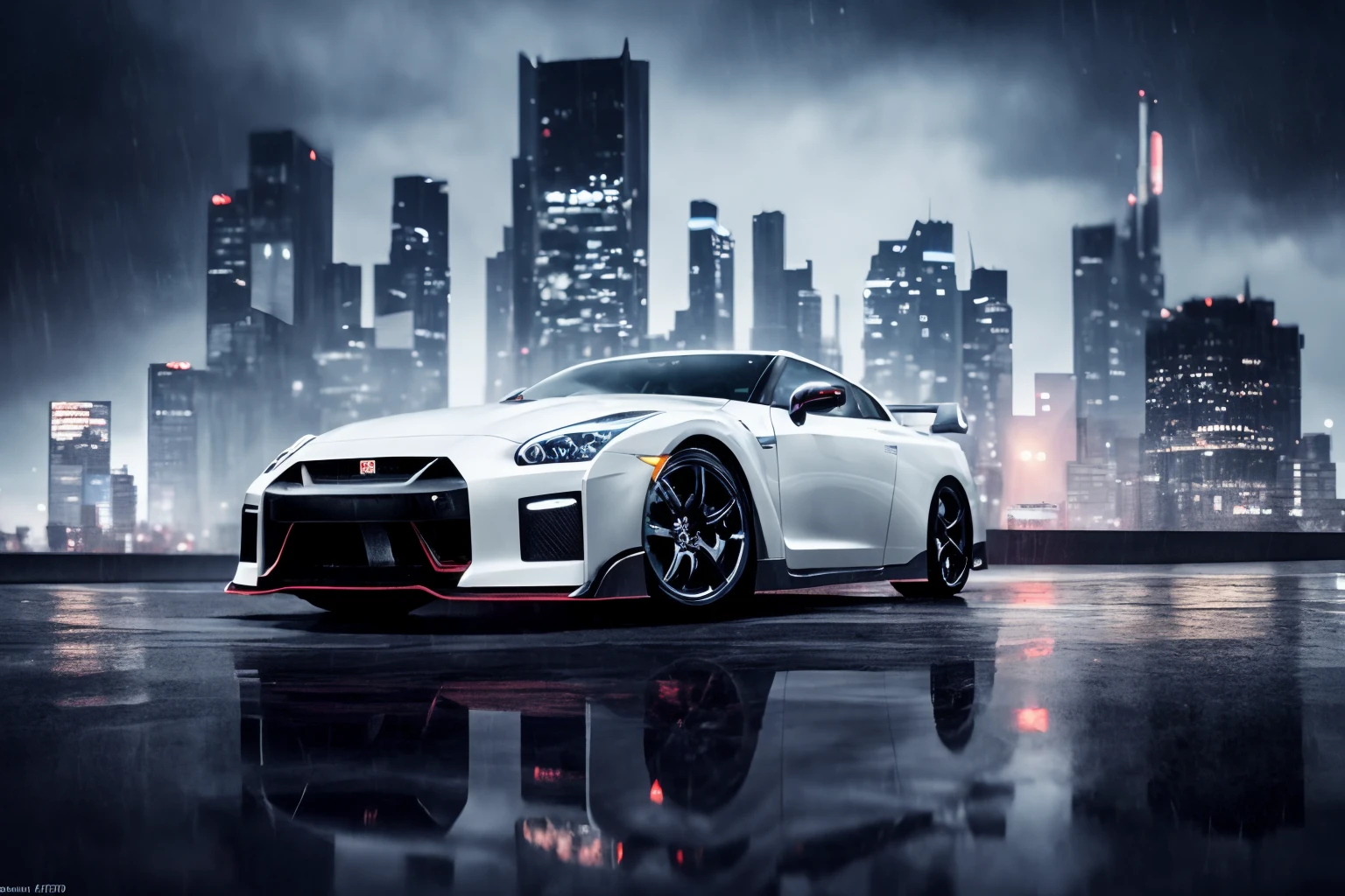 GTR,GTR car logos,masterpiece,highly detailed photorealistic 8k raw photo,Rainy night,night,bright tones,real light and shadow,best cinematic quality,volumetric lighting and shadows,the front of the car has a GTR logo,ftkr,cutting-edge design,showcasing sleek lines,advanced features,innovation. Place it in a setting that complements its futuristic nature,whether it's a futuristic cityscape,a high-tech laboratory,or an environment of your choice,but one that truly emphasizes the car's futuristic qualities,1girl driving car,sprktt,cutting-edge design,showcasing sleek lines,advanced features,innovation,futuristic cityscape,high-tech laboratory,futuristic cityscape background,Full shot,shiny and reflective bodywork,8k,<lora:GTR:0.8>,