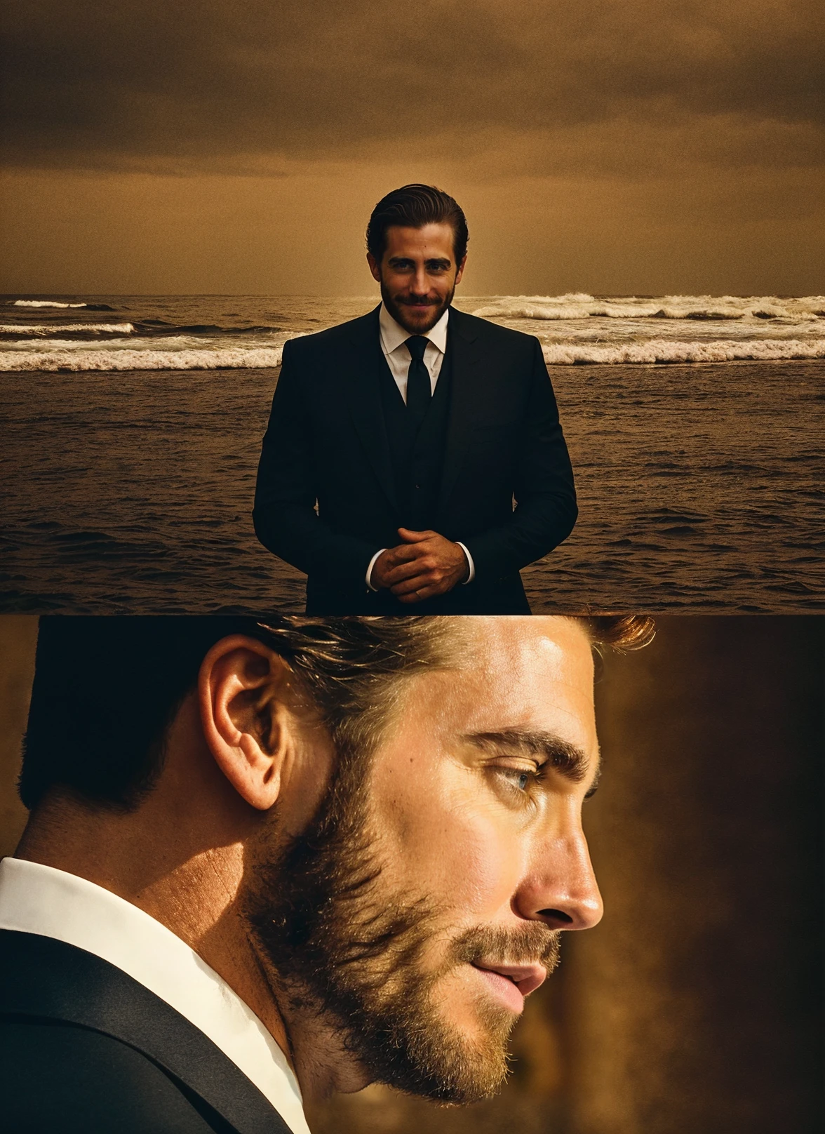 photo of sks man , Cinematic photography, movie mood, cinematic light, compelling composition, storytelling elements, conveys emotion, mood, and narrative depth, creating visually striking images that feel like still frames from a film <lora:locon_jakegyllenhaal_v1_from_v1_64_32:1>