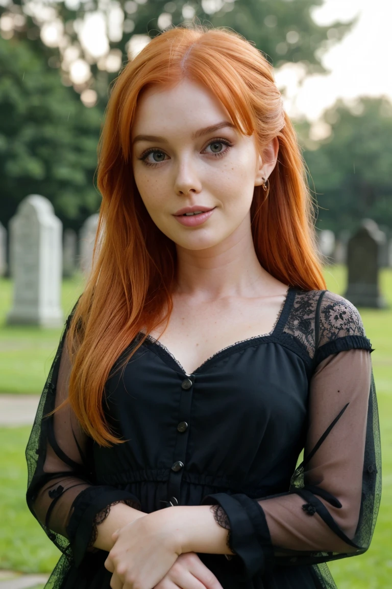 tv_Cosmik_Cowgirl_TT, kkw-skin-det, , , tearful sad expression, "ready-for-a-funeral", black dress, looking down, in a rainy graveyard at dusk, ((full body shot)),, 8k resolution, highres, high detail, sharp focus, detailed skin, 8k uhd,