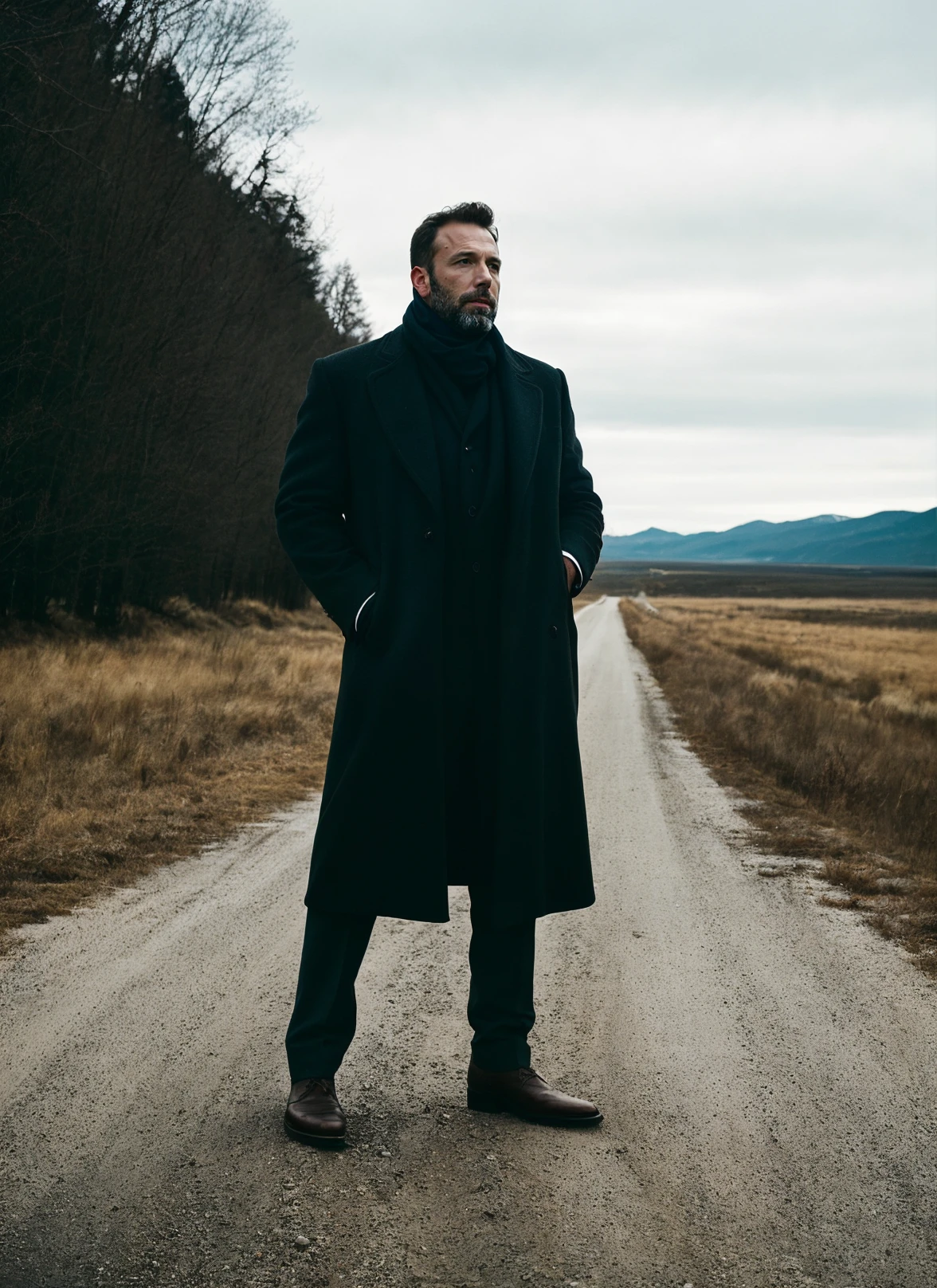 photo of sks man , Cinematic photography, movie mood, cinematic light, compelling composition, storytelling elements, conveys emotion, mood, and narrative depth, creating visually striking images that feel like still frames from a film <lora:locon_benaffleck_v1_from_v1_64_32:1>