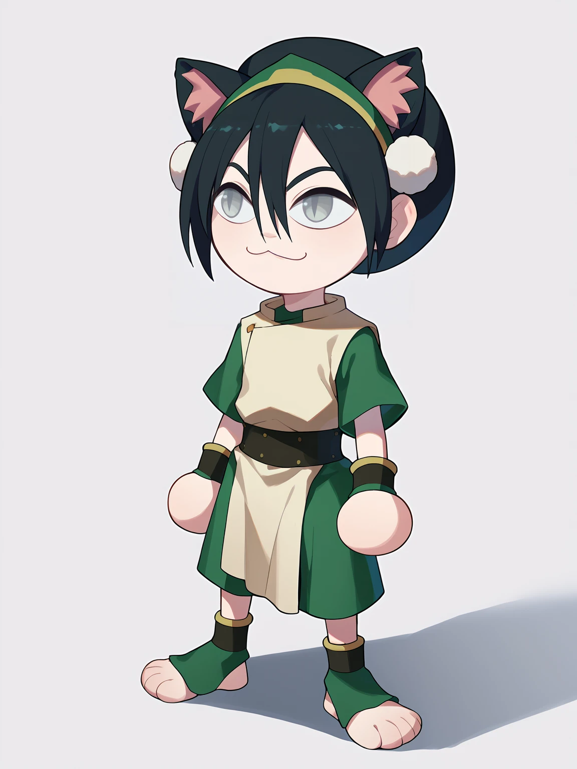 score_9, score_8_up, score_7_up, BREAK,
1girl, necoarc, (cat ears:1.3),
toph, grey eyes, tunic, chinese clothes, baggy capri pants,
(chibi:1.3), slit pupils, solo, full body, white background <lora:necoarc-guy-PONY-v1:1.2> <lora:TophXL:1>