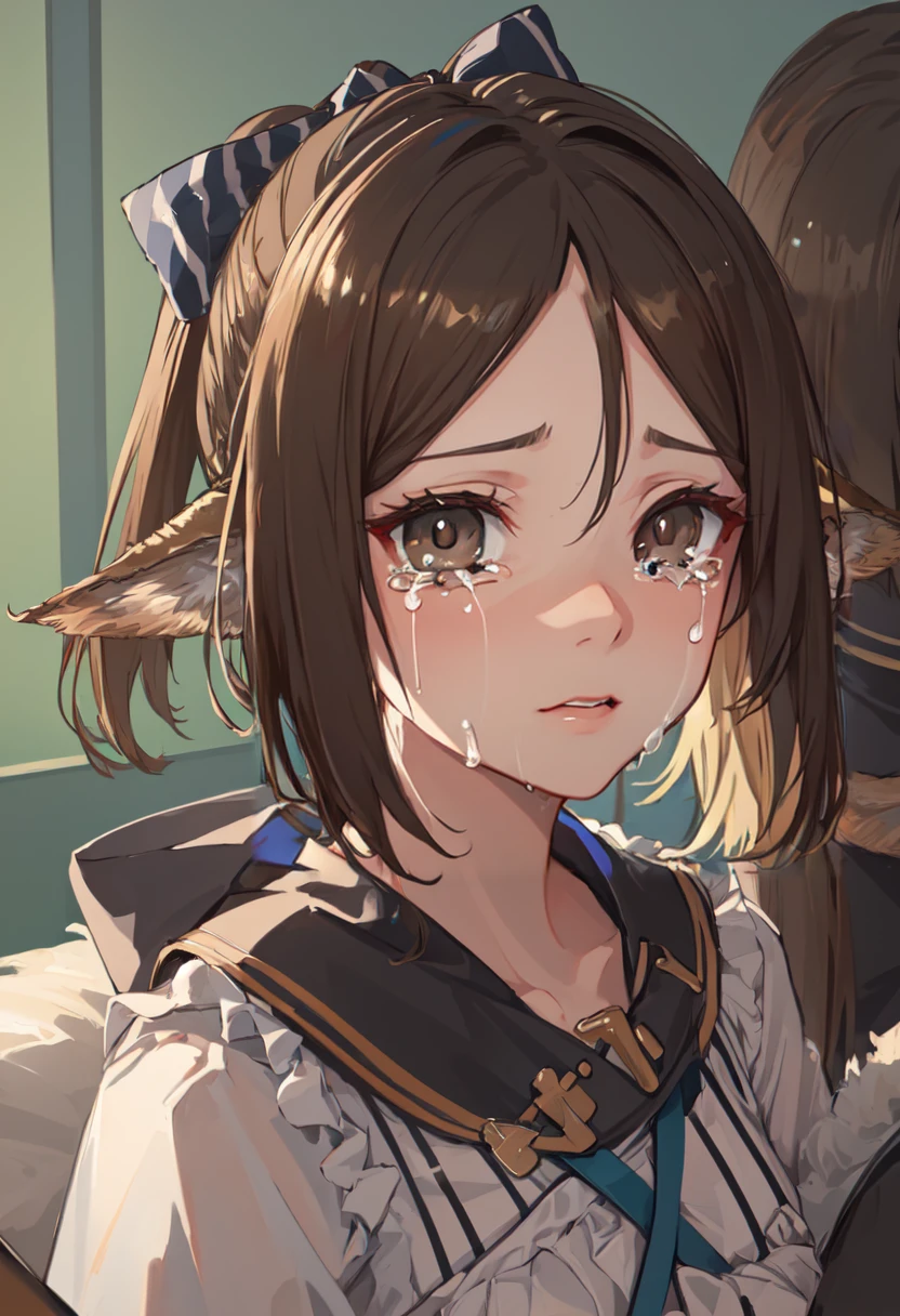 best quality, masterpiece, highres, solo, (perfumer_arknights:1.10), crying, sobbing, tears, portrait, looking at viewer, 31 <lora:perfumer_arknights:0.80>