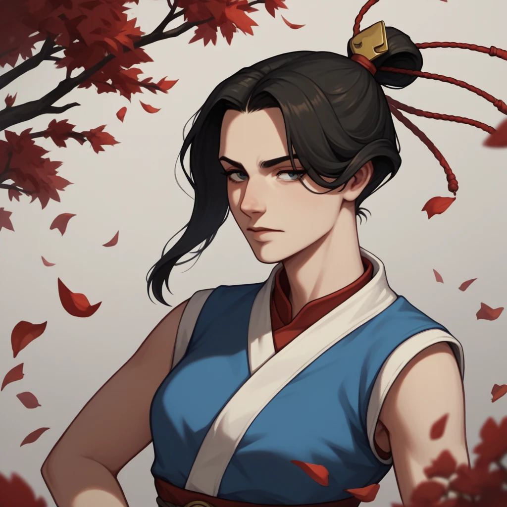 score_9, score_8_up, score_7_up, score_6_up,source_anime,ATLA style, anime 2d, a beautiful kyoshi warrior from avatar the last airbender, licollins, <lora:licollins_ponyxl_autism_xl_1_standard_licollins-000098:1>