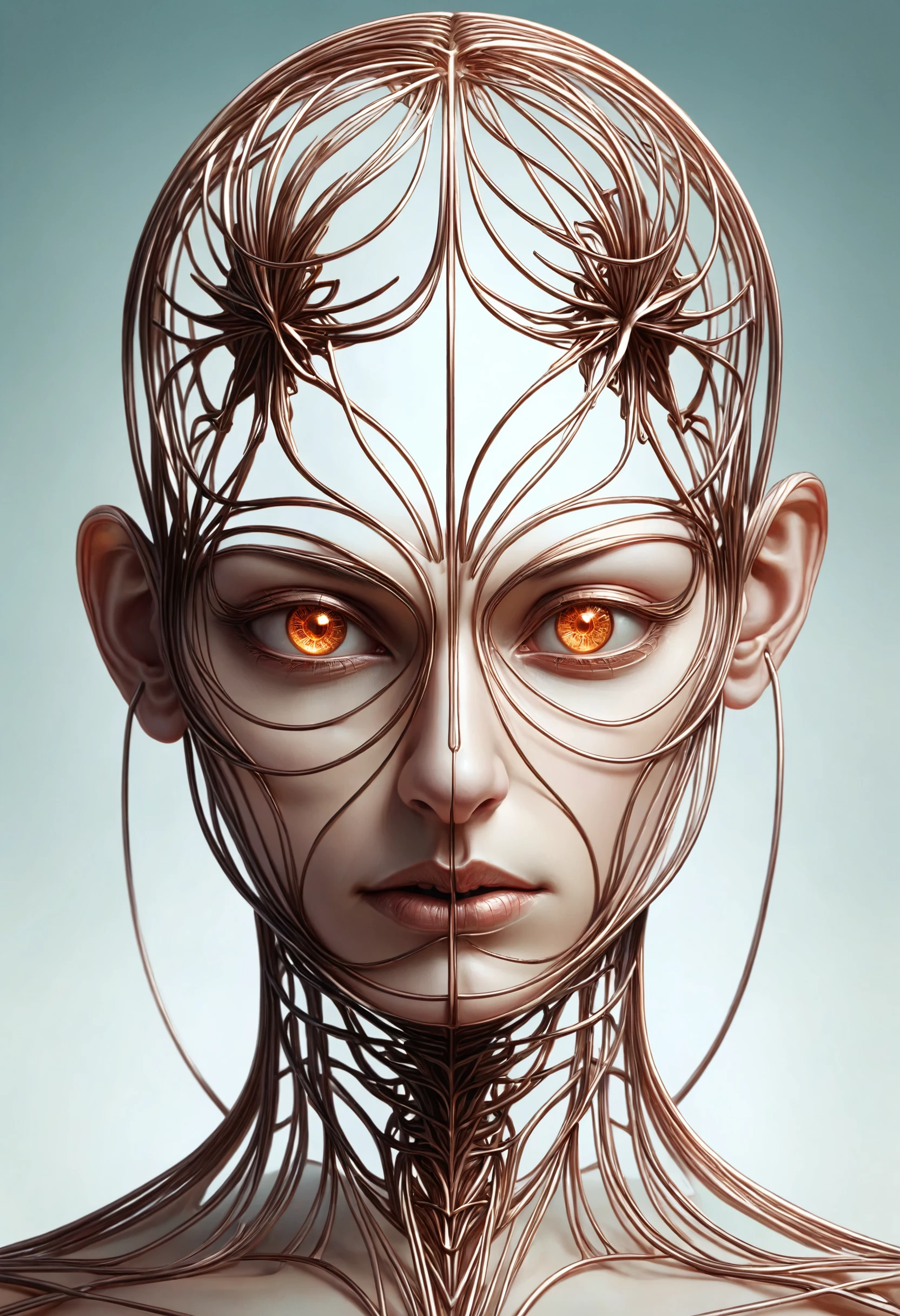 seeds of insanity, looking at viewer (encephalogram:1.2), head down, intricate, sharp focus, illustration, highly detailed, luminism, symmetrical, digital painting, concept art, matte, art by WLOP and Artgerm and Greg Rutkowski
<lora:dvr-cpwr> dvr-cpwr