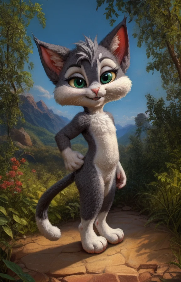 Rita Cat - (  Animaniacs 1993 ) Trained on yiffymix_v36
