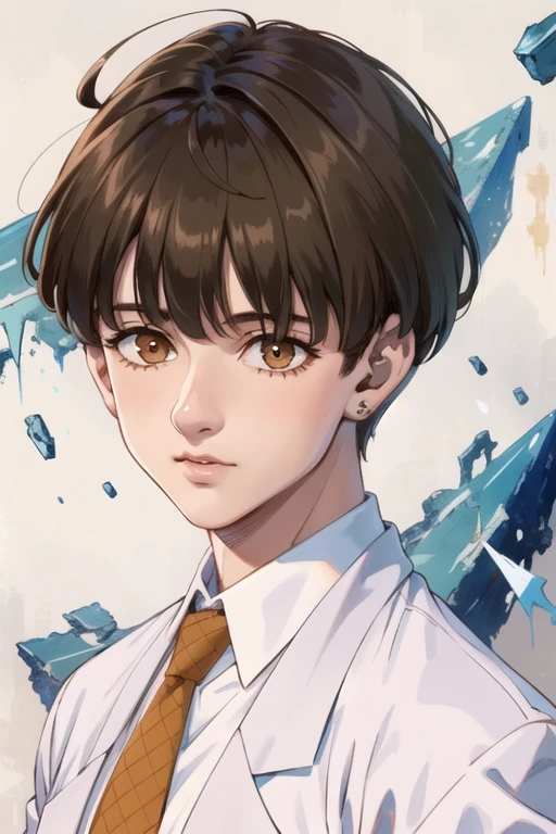 (best quality:1.1), (masterpiece:1.4), , , upper body, , ligne claire, (realistic:1.4), 1boy, solo, male focus, <lora:nasiens_nnt_mny:0.82>, nasiens_nnt_mny, brown hair, brown eyes, , bangs, , , The Shattering Isles,