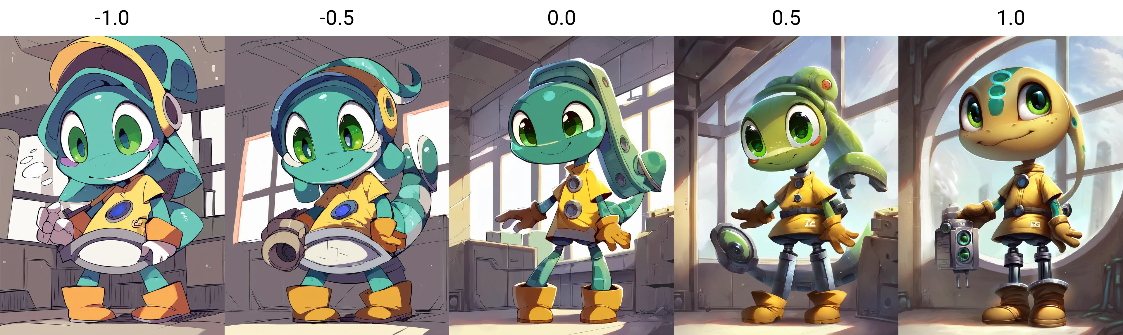 score_9, score_8_up, score_7_up, score_6_up, score_5_up, score_4_up, rating_safe, source_furry, solo toony, (fizz \(lol\):1.25), (green eyes, glistening eyes, engineer uniform, yellow topwear, boots, glove:1.15), (standing, half-length view, smile:1.25), BREAK, (inside, factory, window, assembly line, steam, machine), )<lora:Pony_DetailV2.0:-1.0>