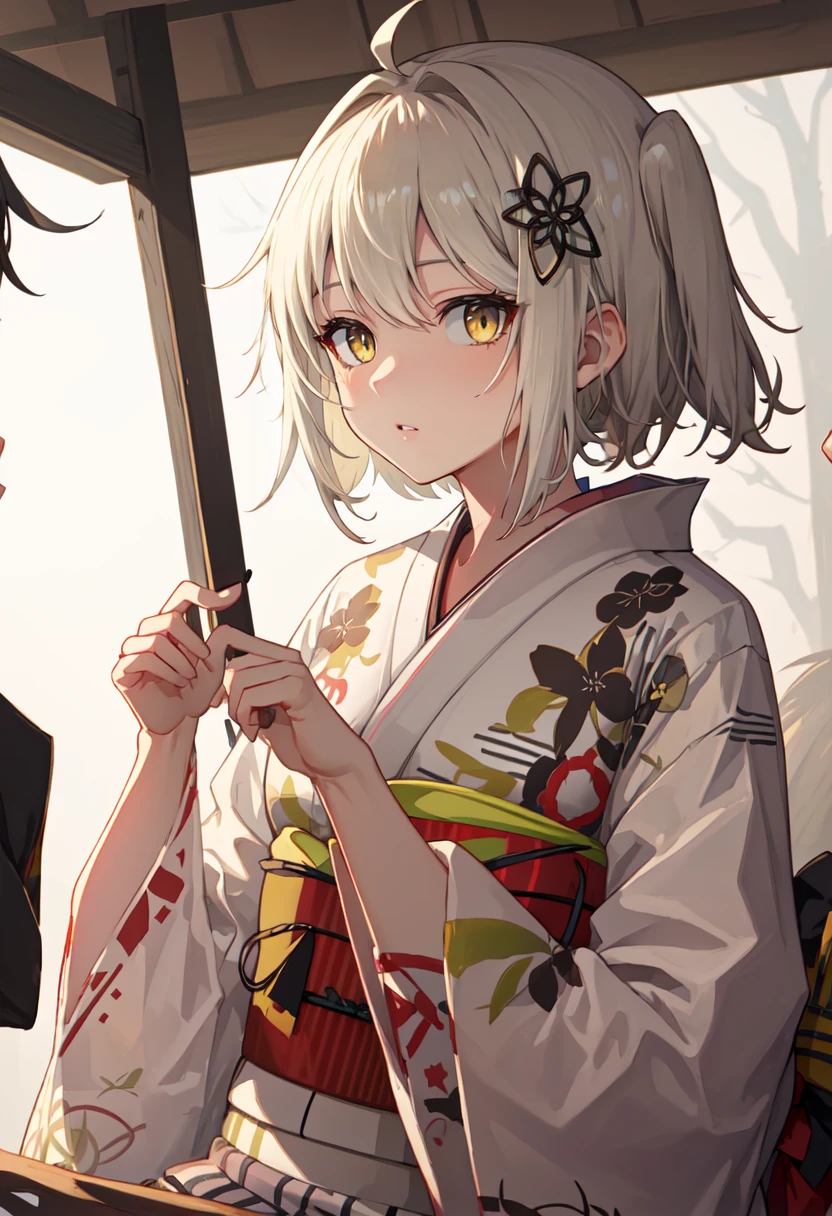 best quality, masterpiece, highres, solo, (scene_arknights:1.10), (yukata:1.30), (kimono:1.15), 17 <lora:scene_arknights:0.80>