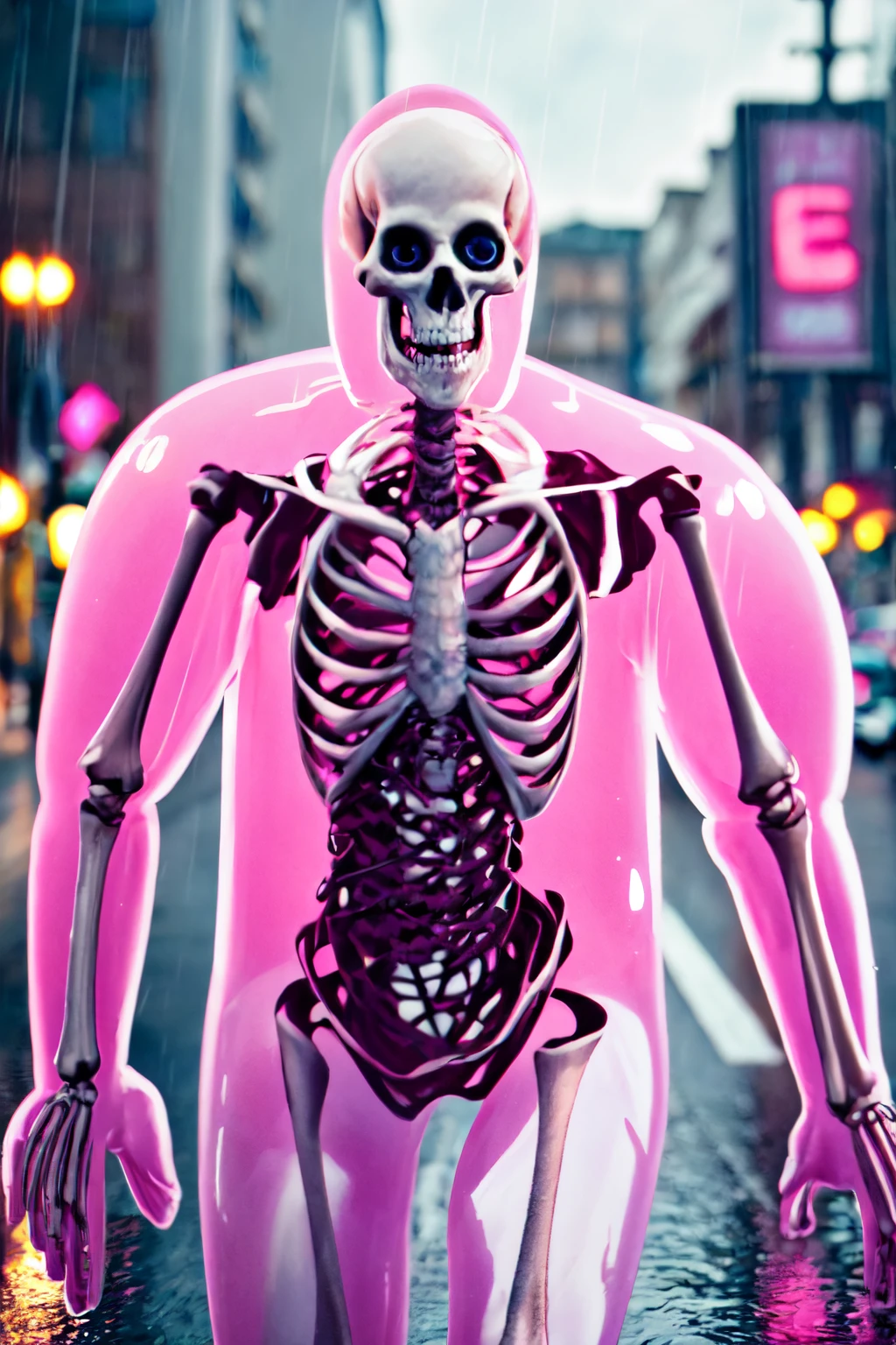 beautiful eyes, beautiful girl, high detail skin, high detail eyes, high detail hair, highres, ultra detailed, sharpen picture, Highly detailed, masterpiece, best quality, photorealistic,
<lora:Glob HermanLoRA:1>1boy, monster, floating big eyes:1.2, skeleton, pink jelly