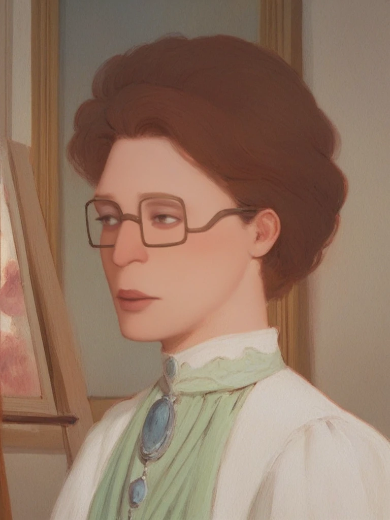 score_9, score_8_up, score_7_up, a classical Renaissance portrait, intricate details, rich colors, regal ambiance, 1girl, p_hill, upper body, wearing a ball gown, glasses, brown hair, chiaroscuro, oil painting on canvas, <lora:Peggy_Hill_LoRA_Pony:0.8>